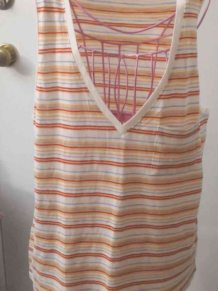Madewell Fieldgate VNeck Striped Picket Tank Top Size XXSL N - Atlanta, Georgia