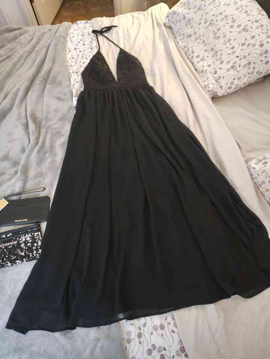 Charlotte Russe size small sexy long black evening dress - Kissimmee, Florida - FleaMarketBay