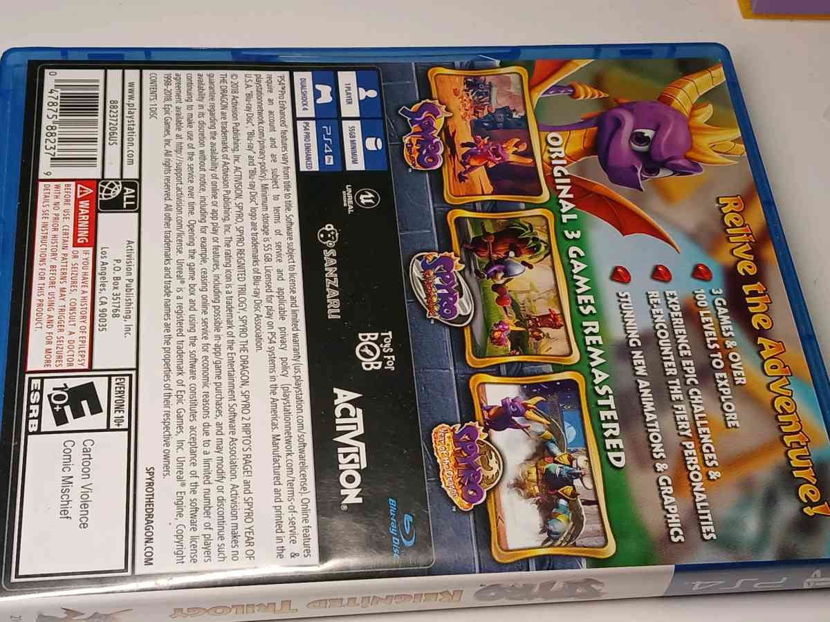 PS4 GAME INCLUDES 3 GAMES IN IT - Kennewick, Washington - FleaMarketBay