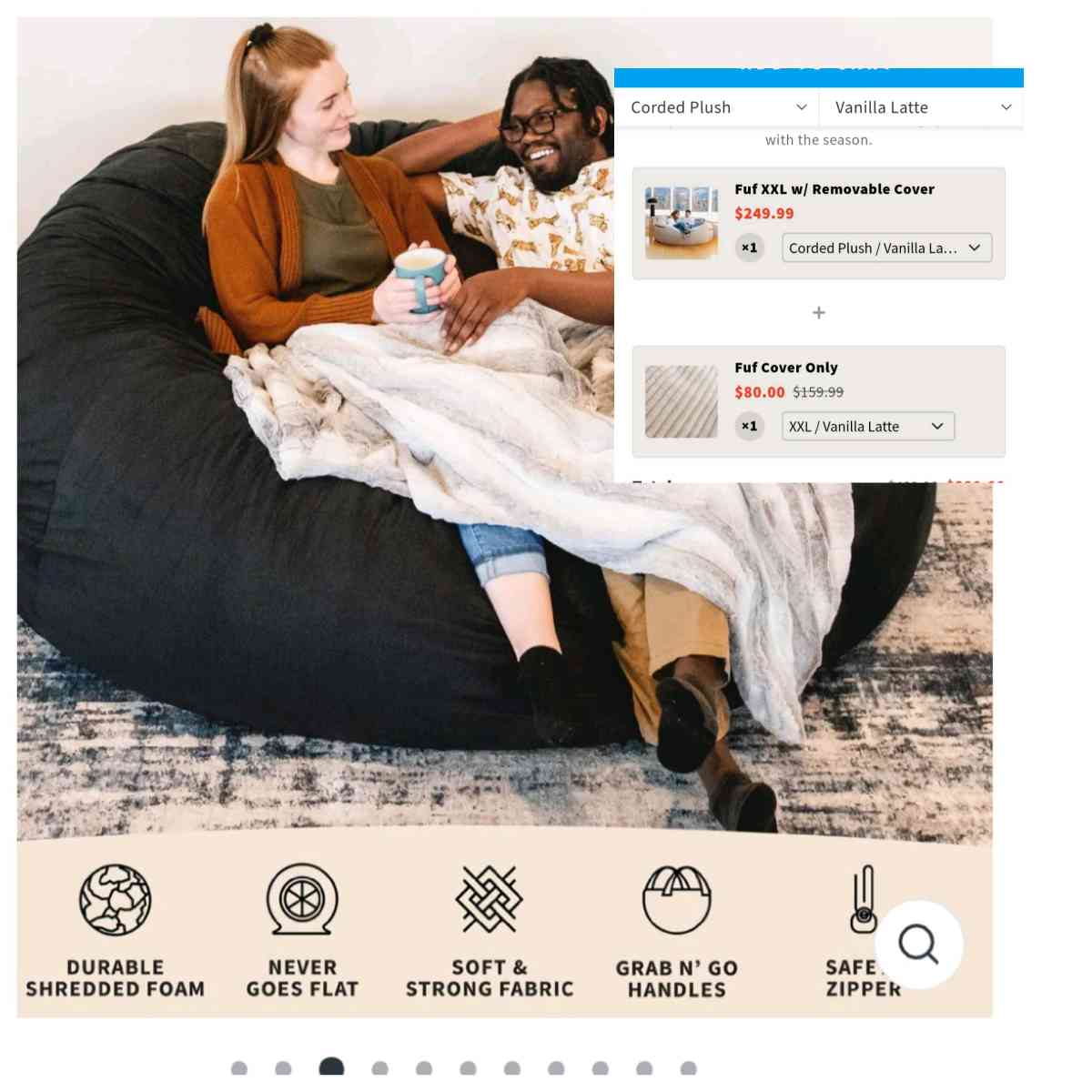 XXL BIG JOE BEANBAG - Panama City Beach, Florida - FleaMarketBay