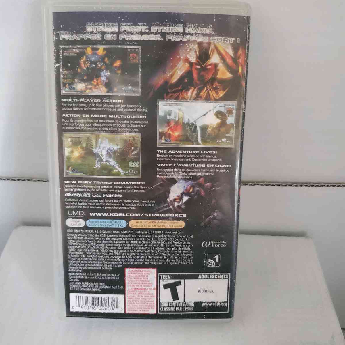 Dynasty Warriors Strikeforce Video game - Burlingame, California - FleaMarketBay