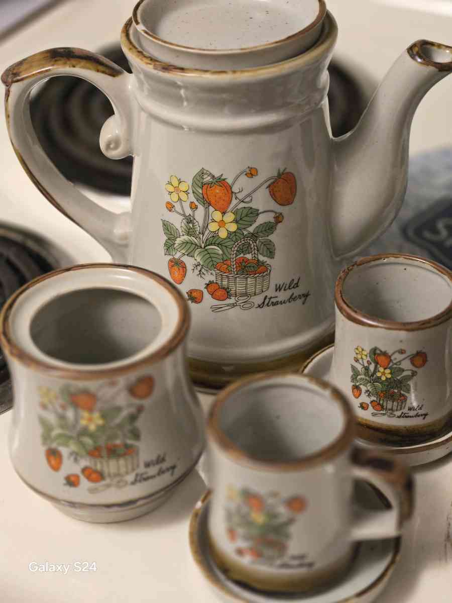 strawberry field tea or coffee set - Birmingham, Alabama - FleaMarketBay