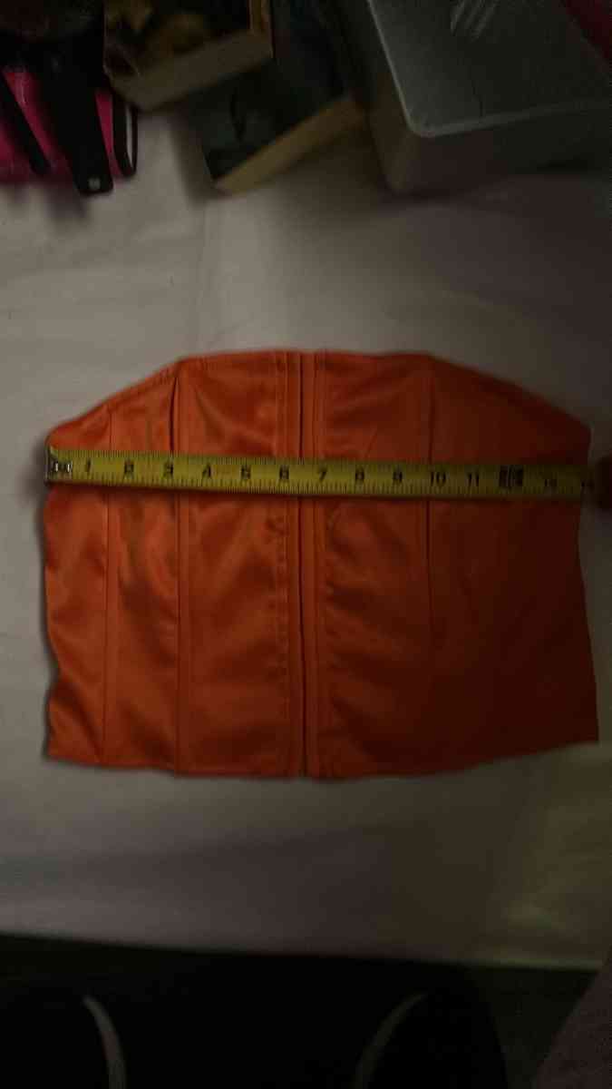 Fashion Nova Orange Night Moves Satin Corset Top New Light B - Atlanta, Georgia - FleaMarketBay