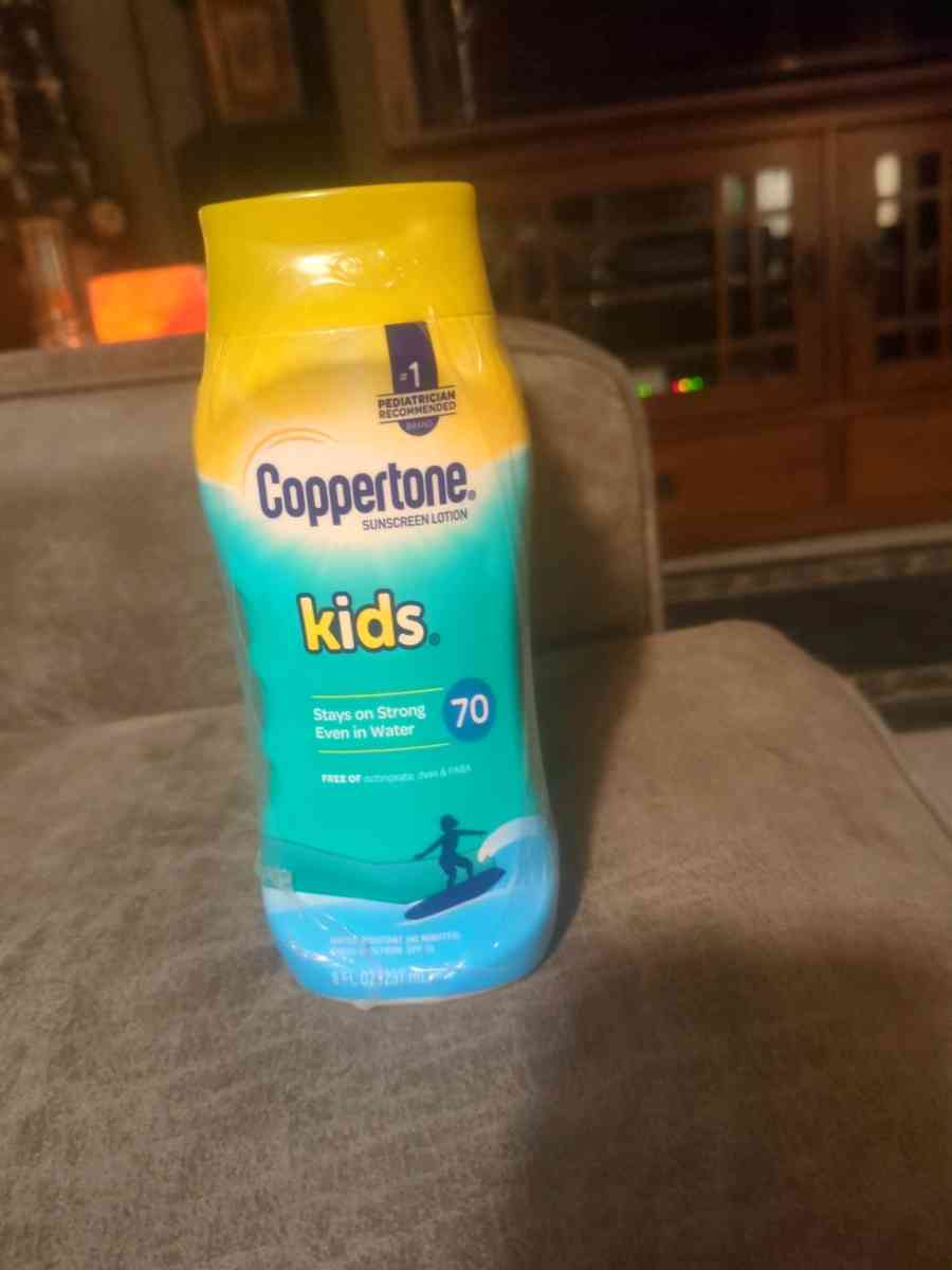 6 pack coppertone kids 70 sunscreen sealed rapped in plastic - Abington, Pennsylvania - FleaMarketBay