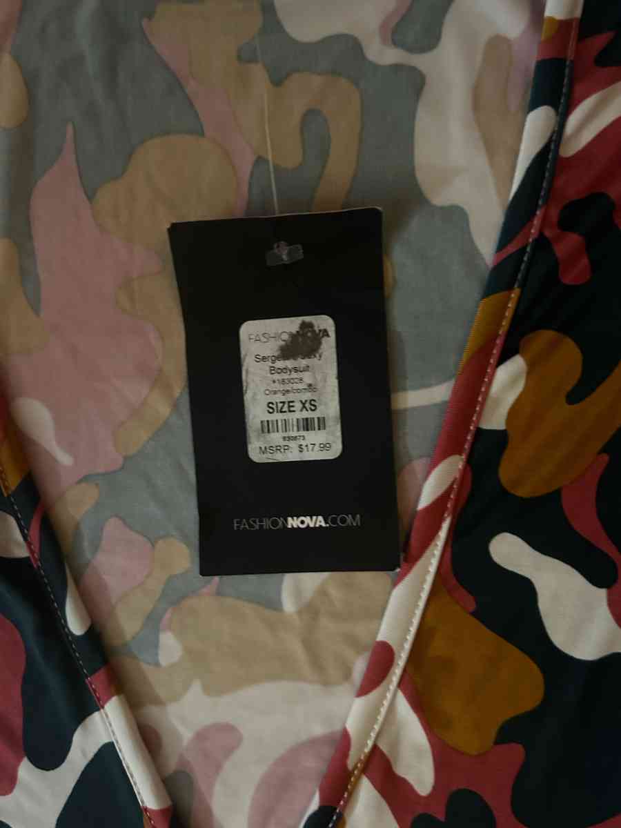 Fashion Nova Sargeant Sexy Camouflage Bodysuit Size XS - Atlanta, Georgia - FleaMarketBay
