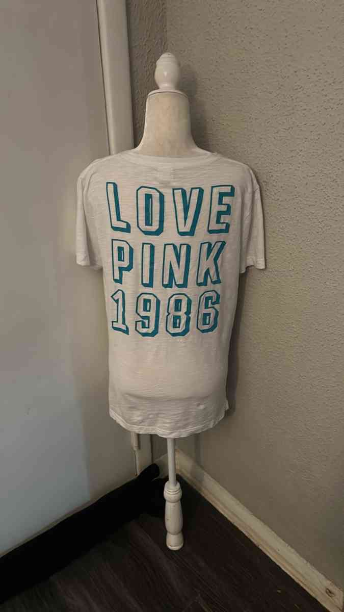 PINK Victoria Secret Short Sleeve Campus TShirt Size Small W - Atlanta, Georgia - FleaMarketBay