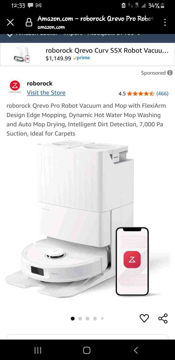 ROBOROCK QREVO PRO NEW - Albuquerque, New Mexico - FleaMarketBay