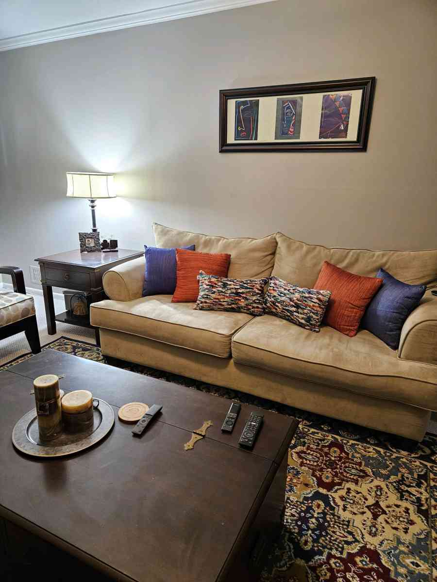 livingroom furniture with rug available on June 10th - North Brunswick, New Jersey - FleaMarketBay