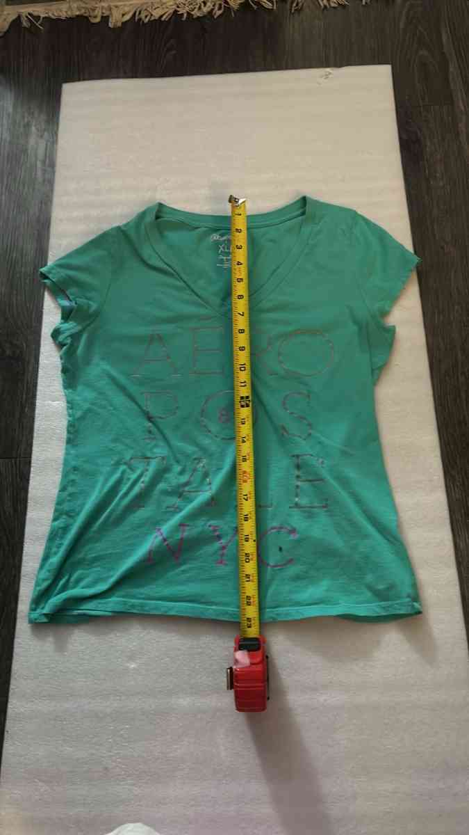 Aeropostale Spellout Green Logo Tee Size XL Short Sleeve - Atlanta, Georgia - FleaMarketBay