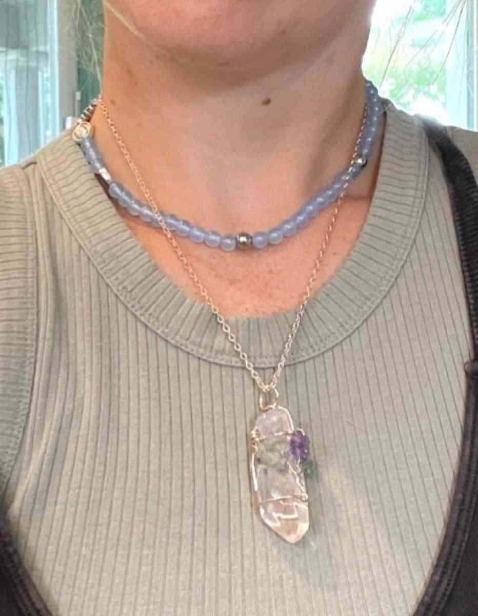 CRYSTAL QUARTZ WIRED TREE OF LIFE NECKLACE - Elysburg, Pennsylvania - FleaMarketBay