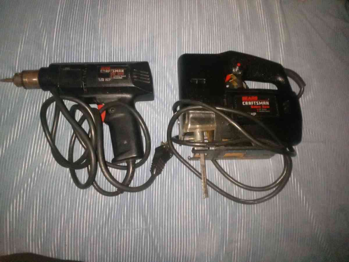 CRAFTSMAN Drill and Saw with brand new 4 pk saw blades - San Jose, California