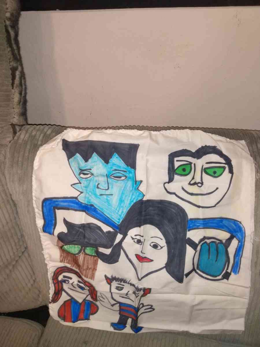 Homemade pillows with cartoons - Saint Louis, Missouri