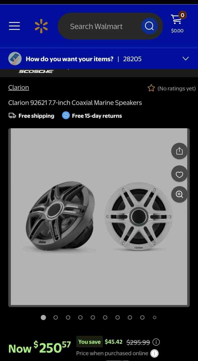 Clarion 19 watt boat speakers BRAND NEW - Cottageville, South Carolina - FleaMarketBay