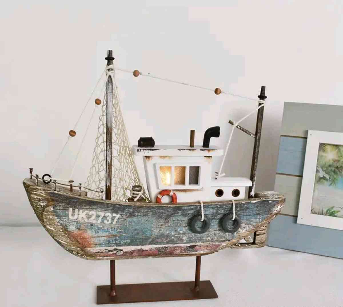 Wood and Metal Boat with LED lighting - Palm Bay, Florida