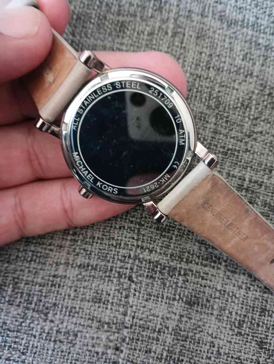 MICHAEL KORS Womens Norie Sable IP Latte Beige Leather Rose - Frostproof, Florida - FleaMarketBay