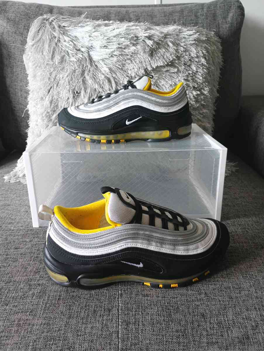NIKE AIR MAX 97 BLACK WHITE AMARILLO YELLOW SEAN WOTHERSPOON - Frostproof, Florida