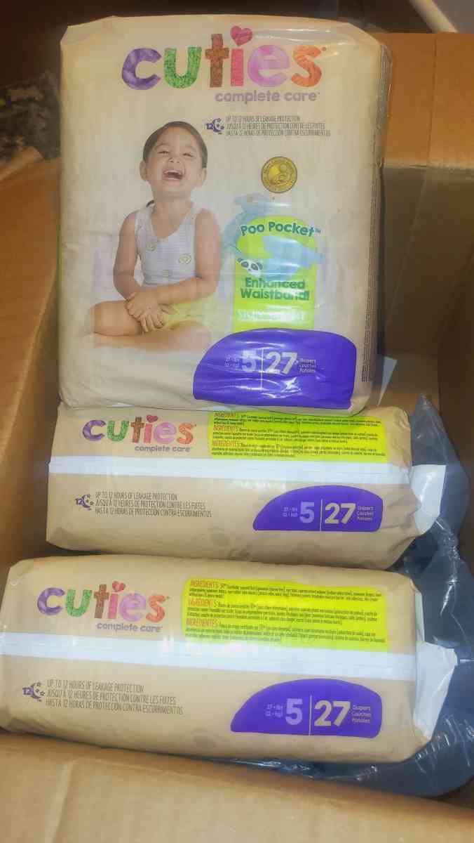 Cuties Diapers Size 5 - Brick, New Jersey - FleaMarketBay