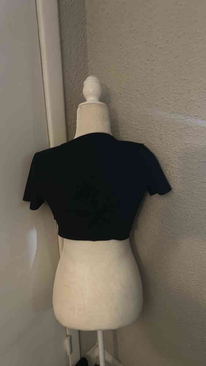 SHEIN Black Tie Front Crop Top Bolero Size S - Atlanta, Georgia - FleaMarketBay