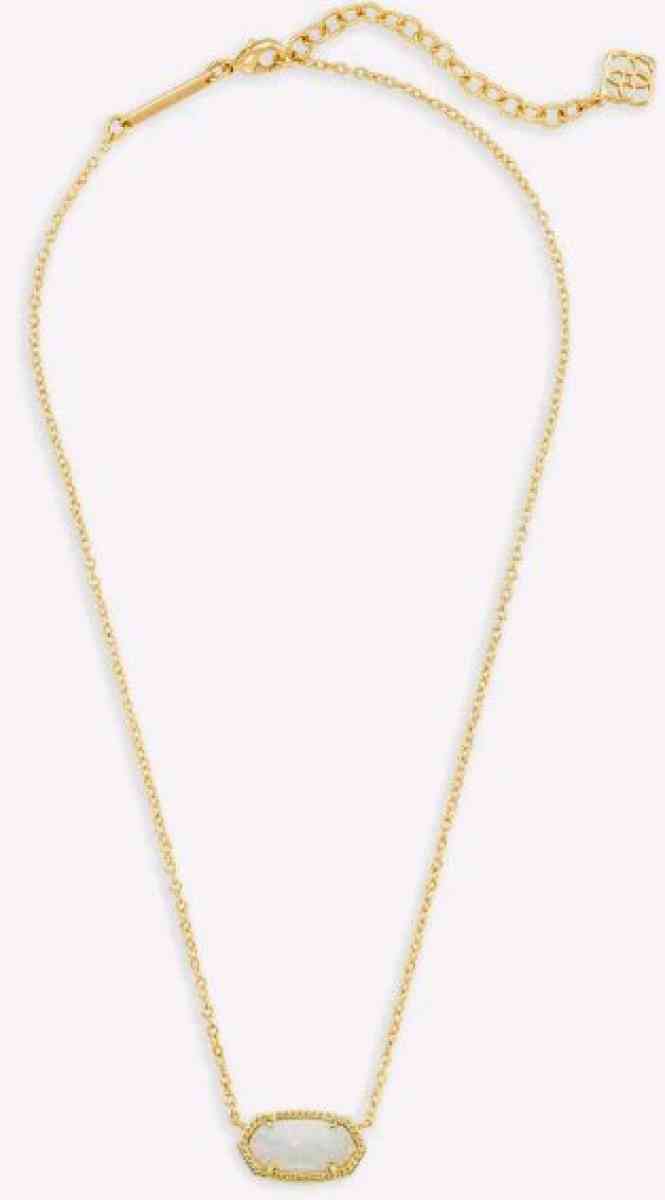Kendra Scott Elisa white Kyocera opal pendant short necklace - Henryetta, Oklahoma
