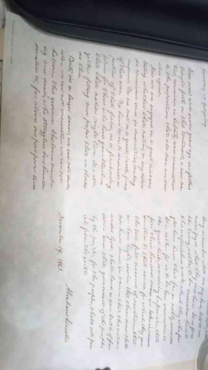 bill of rights and Gettysburg cemetery dedication - Redding, California