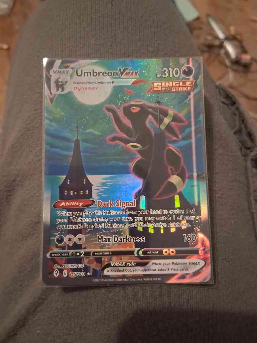Umbreon vmax alt art secret rare holo - Greenville, Ohio - FleaMarketBay
