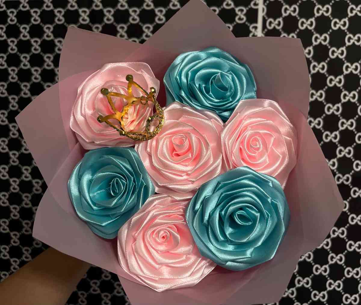 Handmade ribbon rose bouquet - Converse, Texas