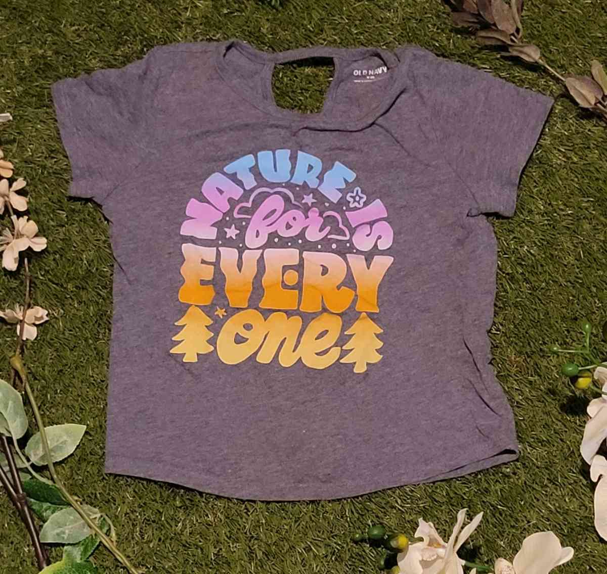 Girls Gray Nature Is for Everyone Tee - Baltimore, Maryland