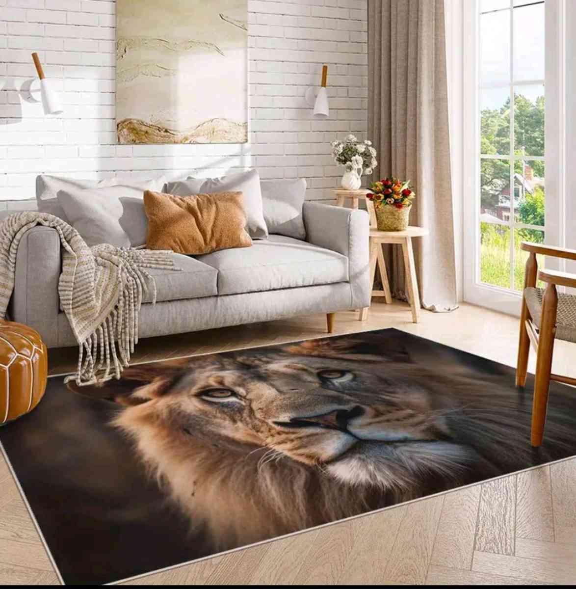 Large Lion Area Rug