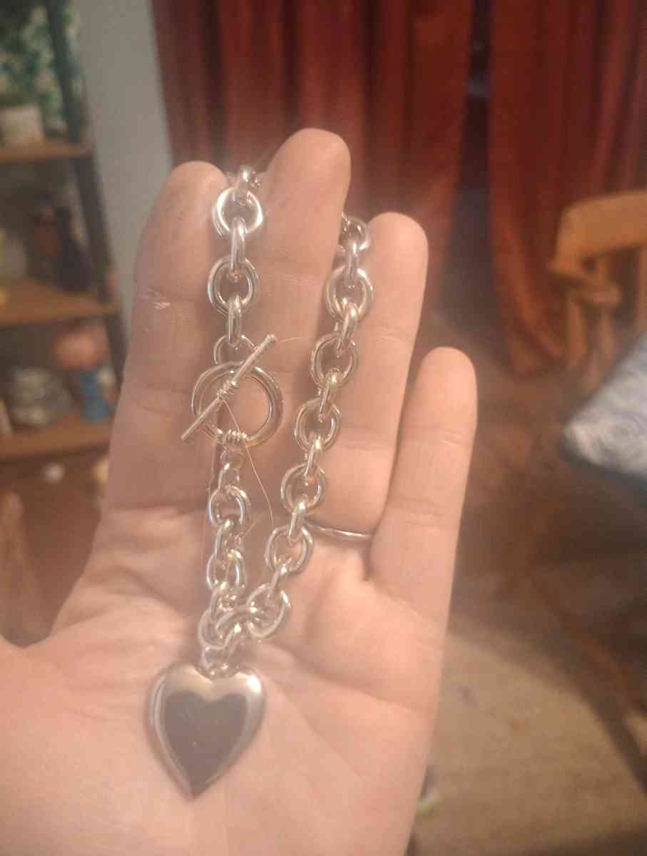 womens silver link charm bracelet - Sharpsville, Pennsylvania - FleaMarketBay