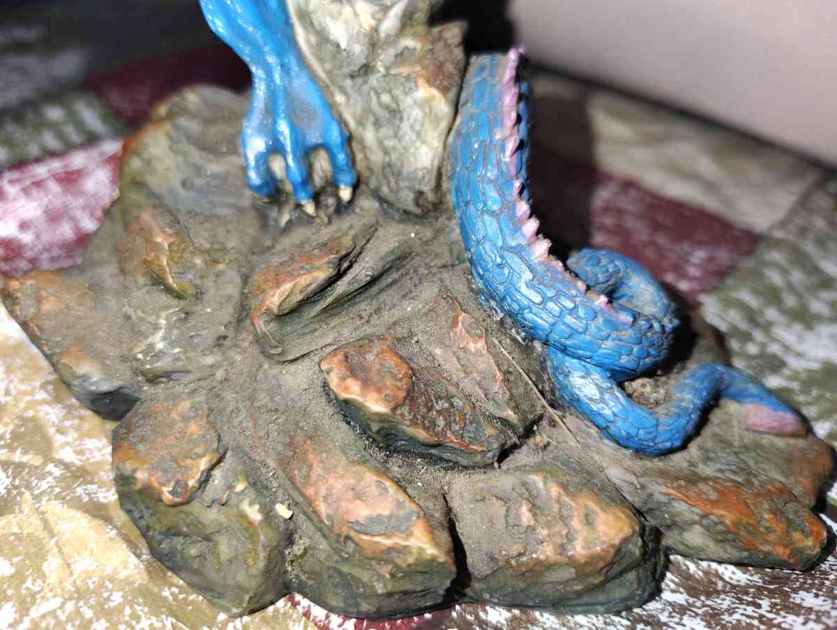 Vintage 1998 Summit Collection winged blue dragon figurine - Scottsburg, Indiana - FleaMarketBay