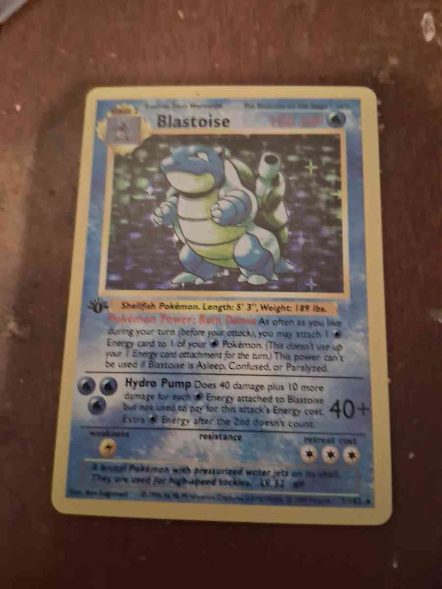 blastoise base set - Greenville, Ohio - FleaMarketBay