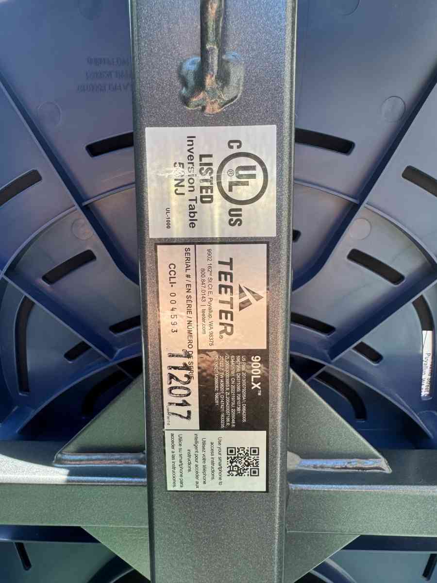 TEETER 900LX Inversion Table - Valley Village, California - FleaMarketBay