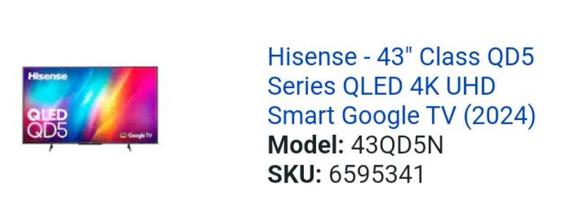 4K Smart TV big screen - Palatine, Illinois - FleaMarketBay