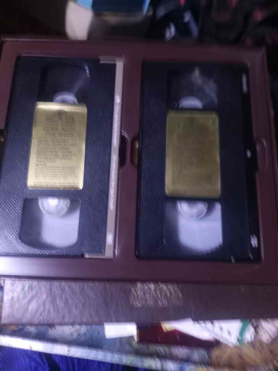collectible VHS types gone with the wind in case - Osage, Oklahoma - FleaMarketBay