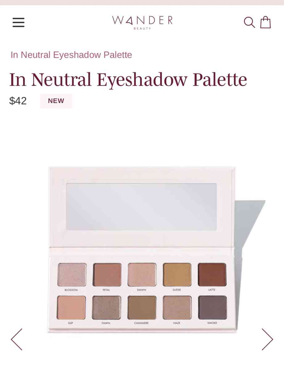 Wander Beauty In Neutral Eyeshadow Palette - Round Lake, Illinois - FleaMarketBay
