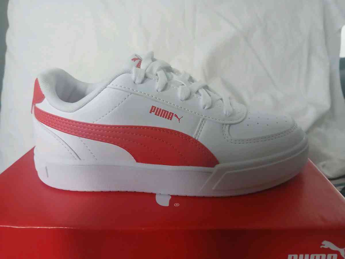 brand new red and white puma sneakers - Mcdonough, Georgia - FleaMarketBay