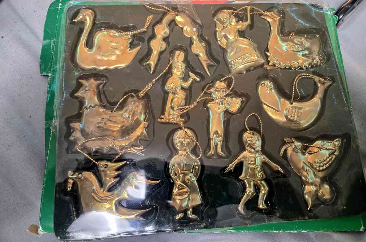 Vintage JSNY 12 Days Of Christmas Themed Ornaments - Crittenden, Kentucky - FleaMarketBay