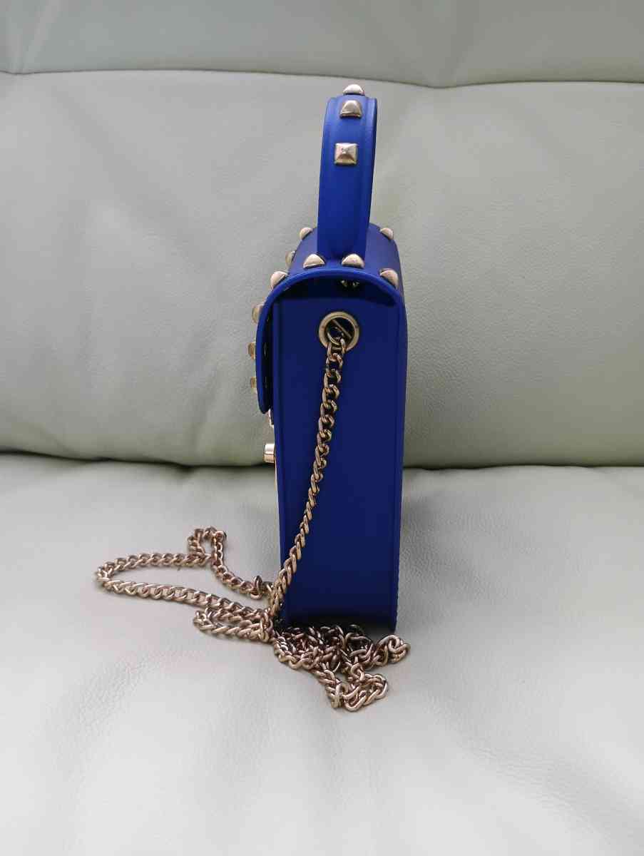 Le Mie Blue Womens Jelly Gold Stud Tone Gold Tone Chain Stra - Frostproof, Florida - FleaMarketBay