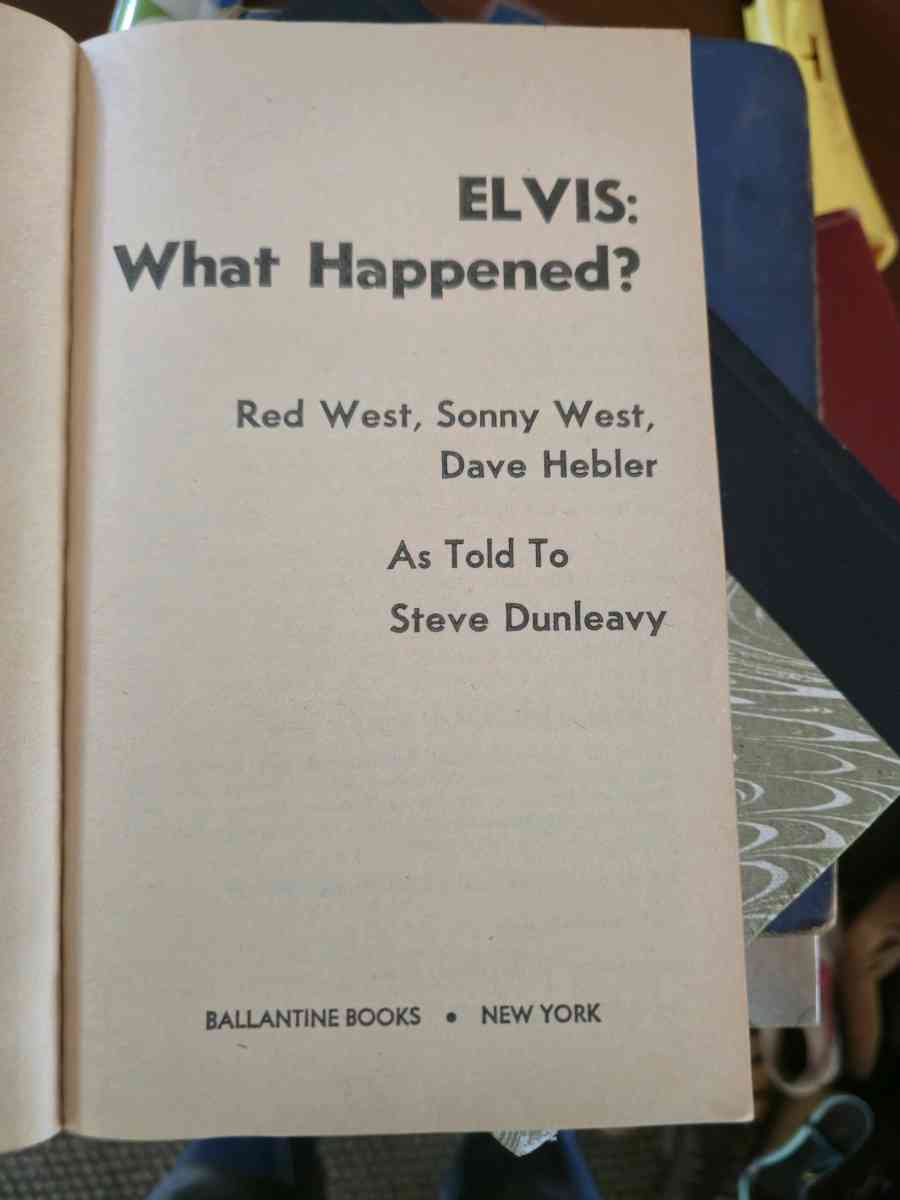 Elvis What Happened First Edition - Crittenden, Kentucky - FleaMarketBay