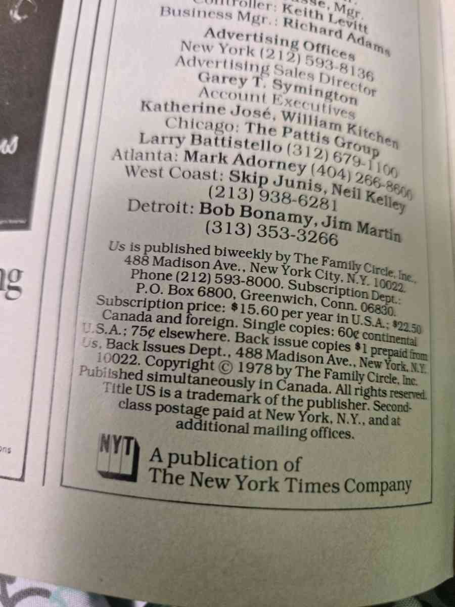 US Magazine January 24th 1978 - Crittenden, Kentucky - FleaMarketBay