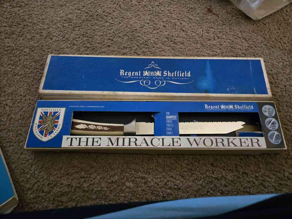 VTG MIRACLE WORKER 12 STAINLESS KNIFE BY REGENT SHEFFIELD - Crittenden, Kentucky - FleaMarketBay