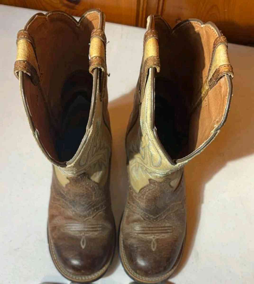 Ariat Fatbaby Cowgirl Boots Womens 85B Leather Tan Brown Wes - Tulsa, Oklahoma