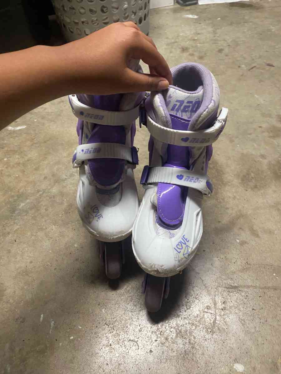 purple and white rollerblades - Fort Worth, Texas - FleaMarketBay