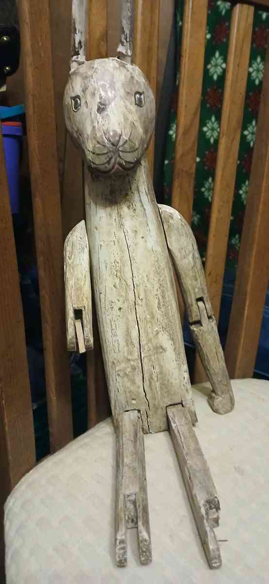 antique wooden toy bunny - Amarillo, Texas - FleaMarketBay