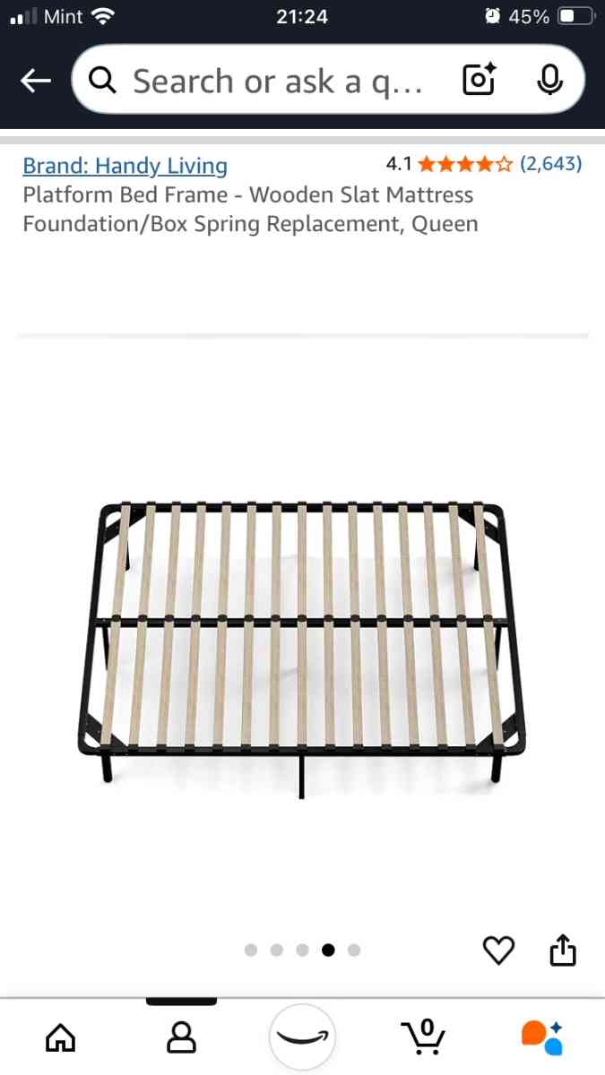 Queen mattress and bed frame - College Park, Maryland - FleaMarketBay