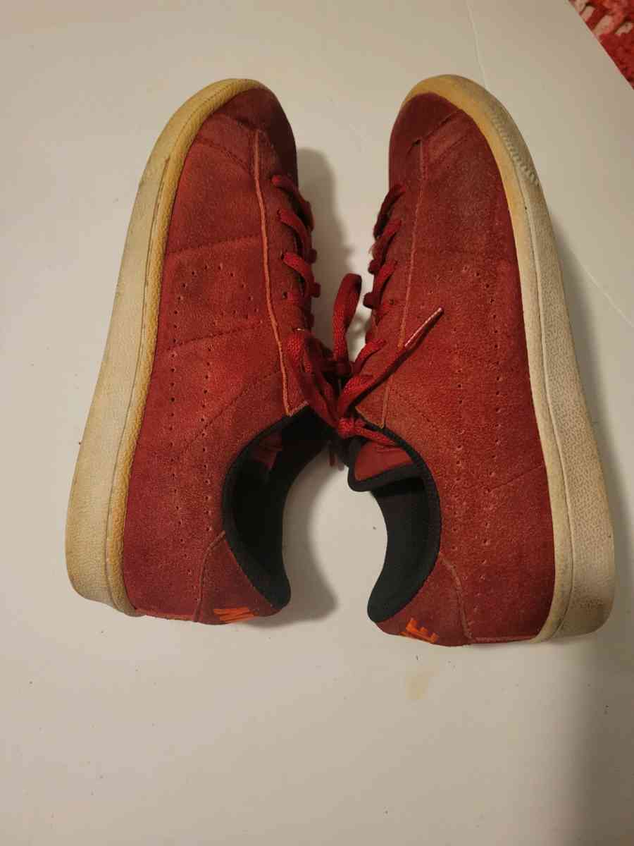 Size5Y Niki red seude sneakers - Jacksonville, Florida - FleaMarketBay