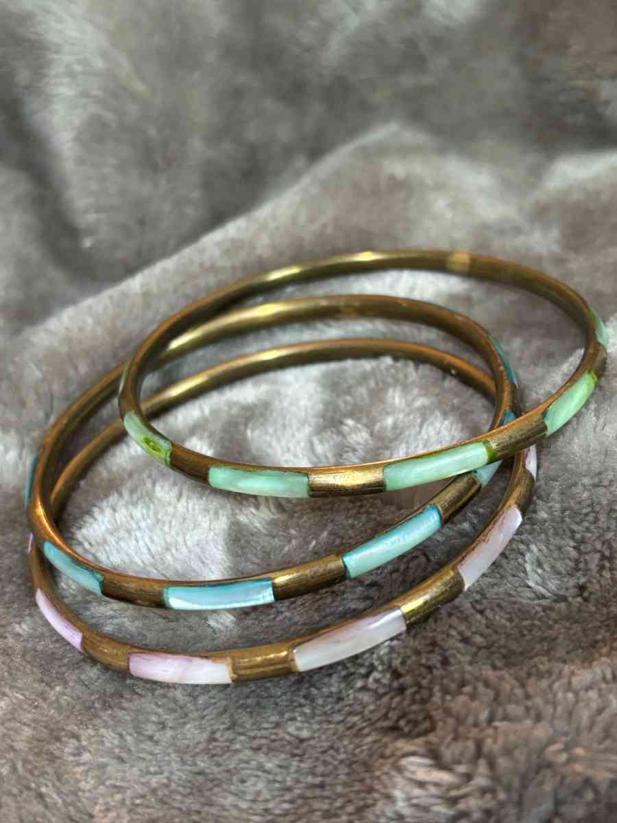 Vintage Brass Bangles - Manitou Beach, Michigan