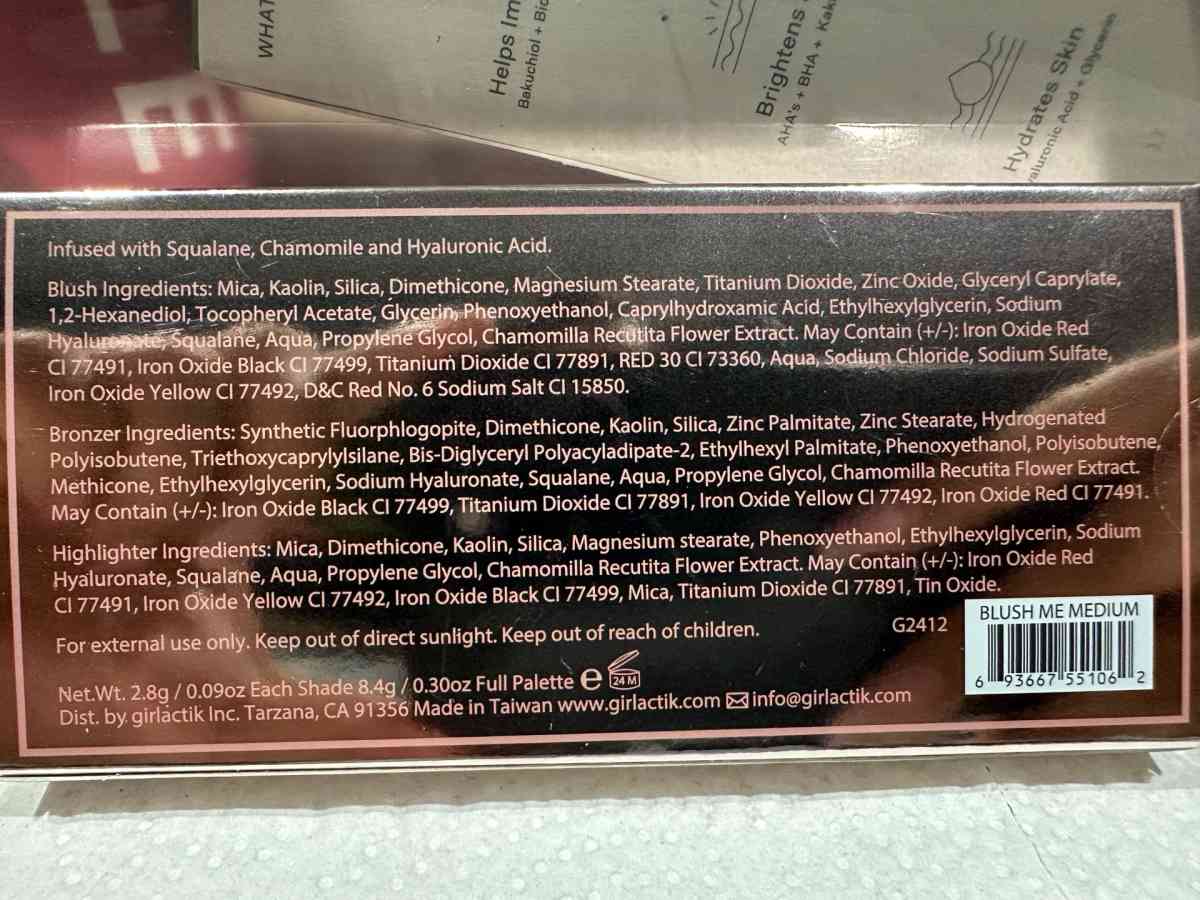 Girlactik Blush me  Glow Face Palette - Round Lake, Illinois - FleaMarketBay