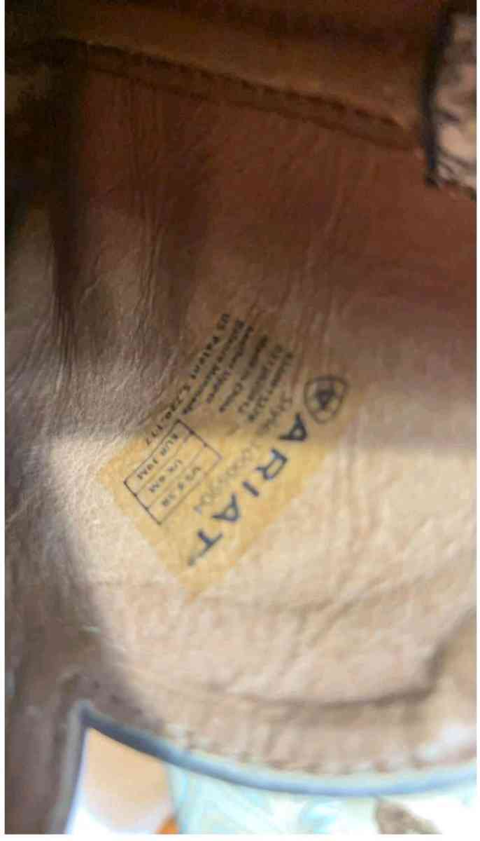 Ariat Fatbaby Cowgirl Boots Womens 85B Leather Tan Brown Wes - Tulsa, Oklahoma - FleaMarketBay