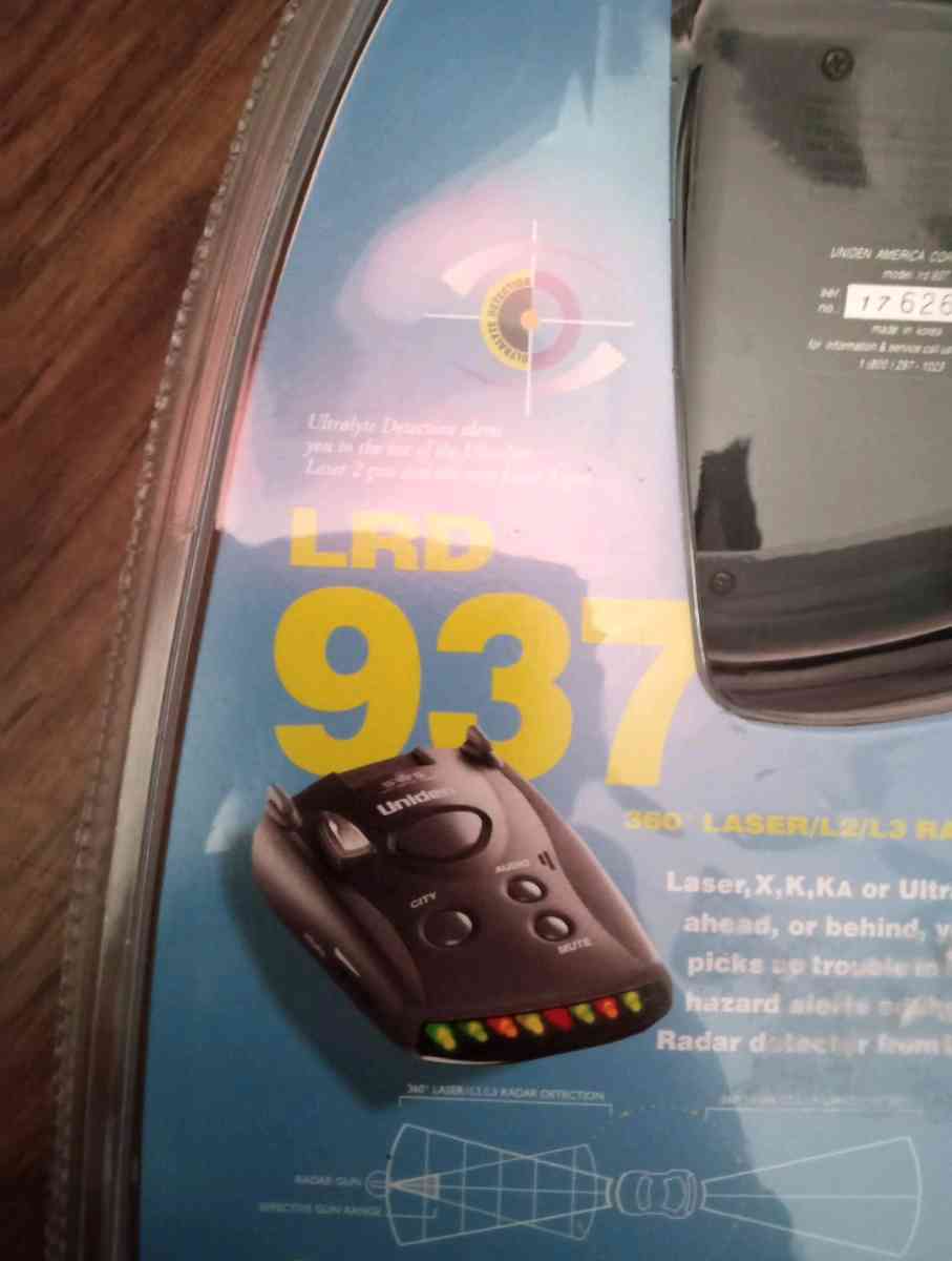 uniden LRD 937 radar detector brand new - Redding, California - FleaMarketBay
